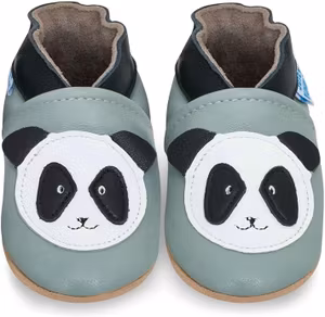 Juicy Bumbles Mjuka Lära-Gå Skor Grön Panda