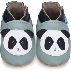 Juicy Bumbles Mjuka Lära-Gå Skor Grön Panda