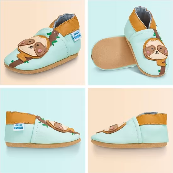 Juicy Bumbles Mjuka Lära-Gå Skor Sloth