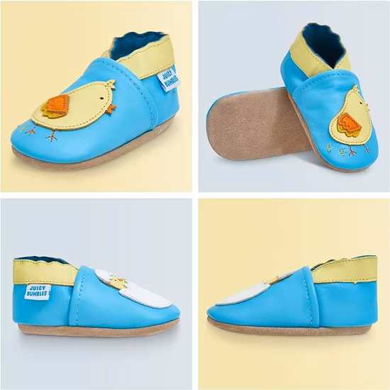 Juicy Bumbles Mjuka Lära-Gå Skor Blå