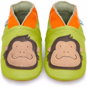 Juicy Bumbles Mjuka Lära-Gå Skor Grön Gorilla