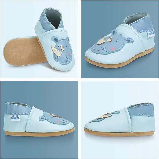 Juicy Bumbles Mjuka Lära-Gå Skor Noshörning