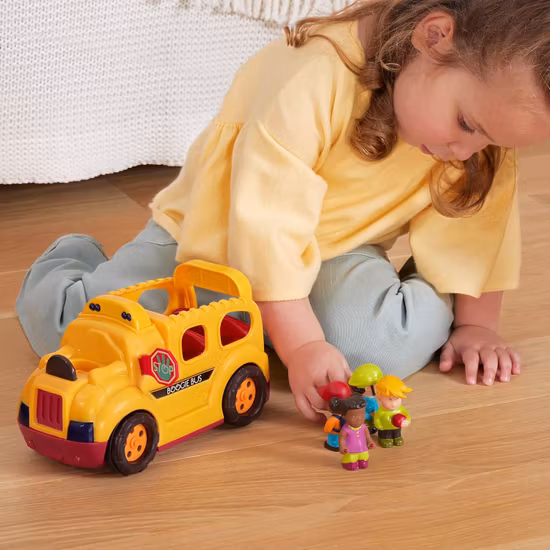 Battat Toys Skolbuss Med Figurer