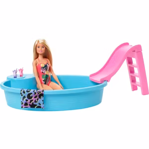 Barbie Pool Lekset Med Barbiedocka