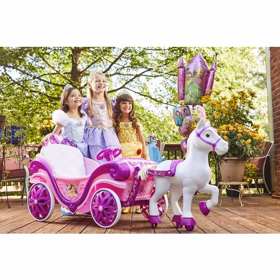 Disney Princess Elektrisk Häst Och Vagn