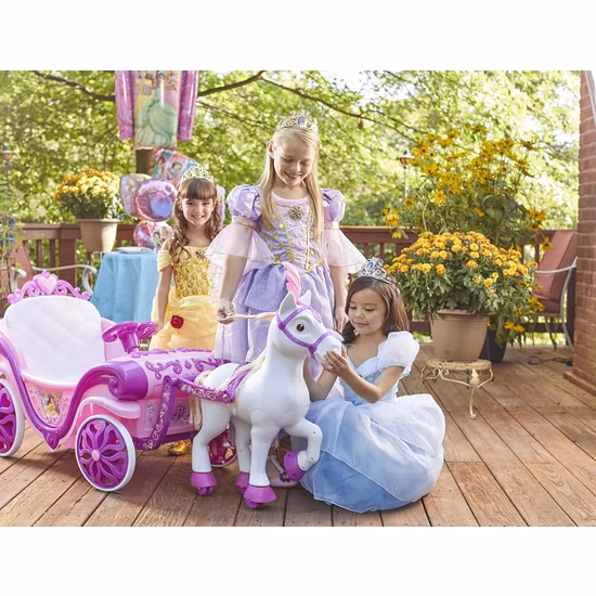 Disney Princess Elektrisk Häst Och Vagn
