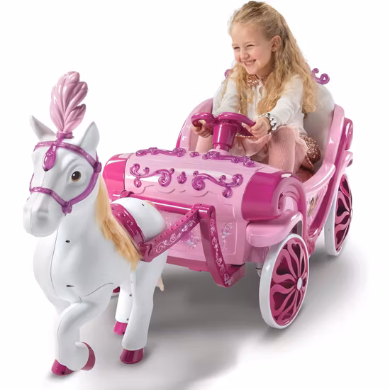 Disney Princess Elektrisk Häst Och Vagn