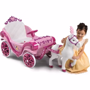 Disney Princess Elektrisk Häst Och Vagn