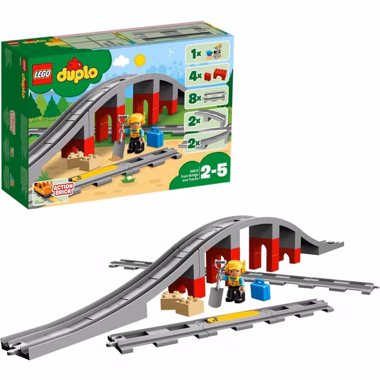LEGO DUPLO Town 10872 Tågbro Och Spår
