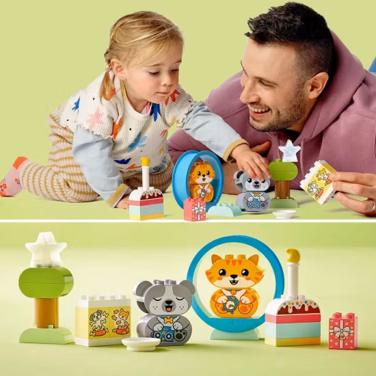 LEGO DUPLO 10977 Min Första Hundvalp & Kattunge Med Ljud
