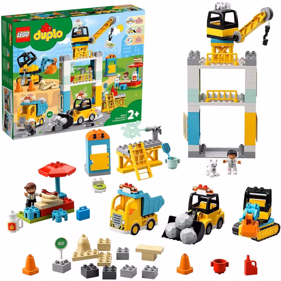 LEGO® DUPLO® 10933 Lyftkran och byggnadsarbete