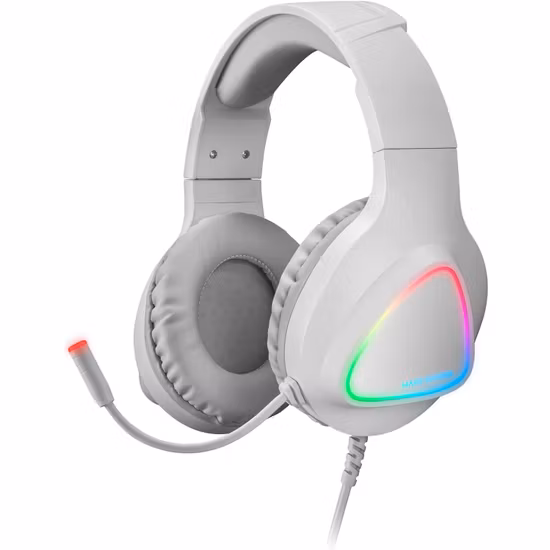 Mars Gaming RGB Over Ear Gaming Headset Vit