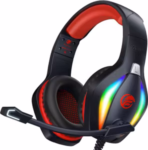 Fachixy FC100 Gaming Headset Svart/Röd