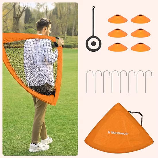 Songmics Fotbollsmål 2-Pack Orange