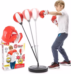 Whoobli Uppblåsbar Boxningssäck Med Handskar