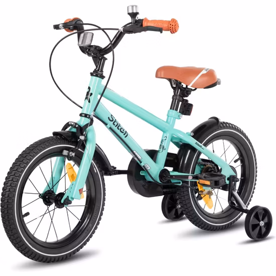 Stitch Totem Barncykel 14" Turkos