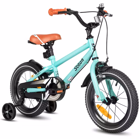 Stitch Totem Barncykel 14" Turkos