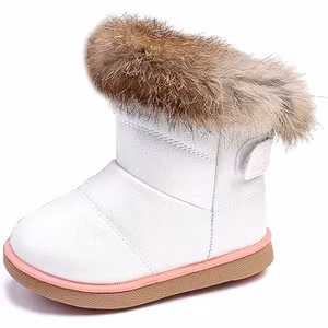 Kvbaby Fodrade Vinterstövlar Vit