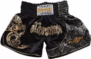 Fluory Muay Thai Shorts Svart