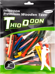 Thiodoon Golf Trä Peg 100-Pack