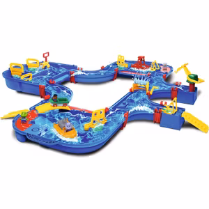 Aquaplay Megaset - 46 delar Inklusive 1 Containerbåt