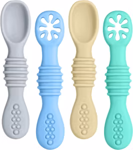 Pandaear Pedagogiska Baby Skedar 4-Pack