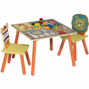 Woltu Barnbord med 2 stolar