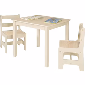 Woltu 3 delad barnstols grupp natur