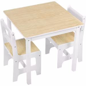 Woltu 3 delad barnstols grupp vit