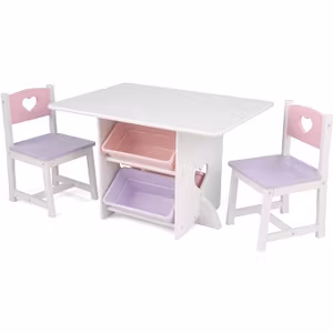 Kidkraft Sittgrupp Vit/Rosa
