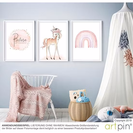 Artpin Poster Enhörning