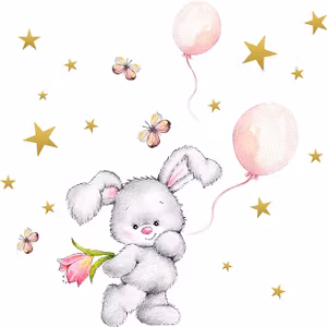 Little Deco Väggdekal Kanin