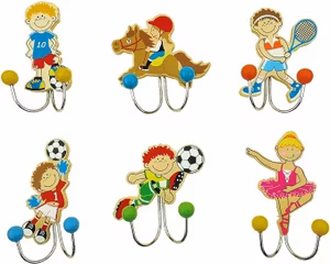 Inware Väggkrokar 6-Pack Sport