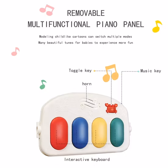 Fairchild Babygym Piano Rosa