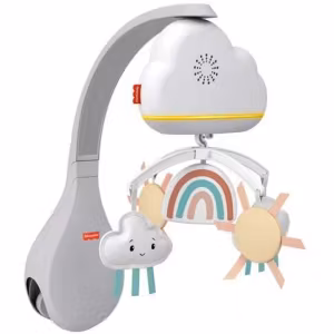 Fisher-Price Rainbow Showers Portabel Musikmobil med Speldosa