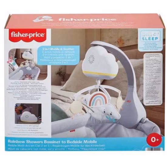 Fisher-Price Rainbow Showers Portabel Musikmobil med Speldosa
