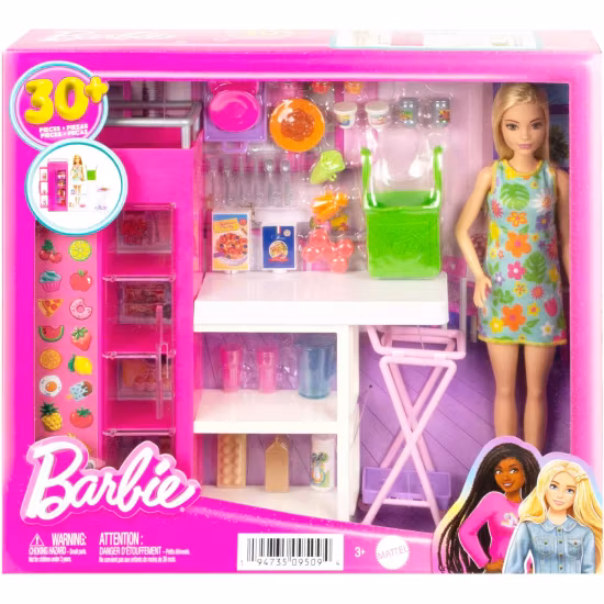 Barbie Lekset med Docka Skafferi