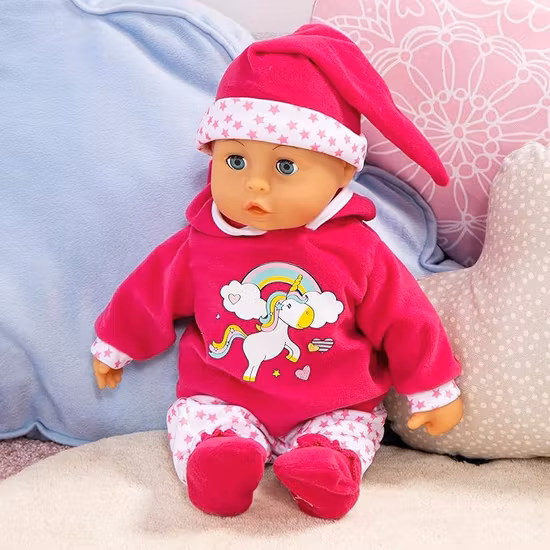 Bayer Design Dockkläder 33-38 cm Enhörning Rosa