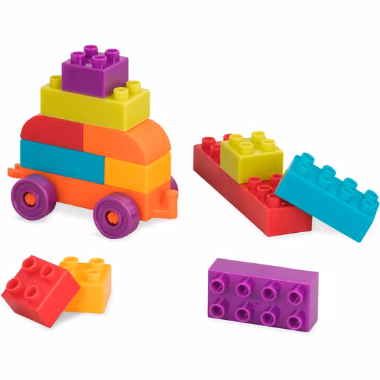 Battat Toys Byggklossar Med Vagn