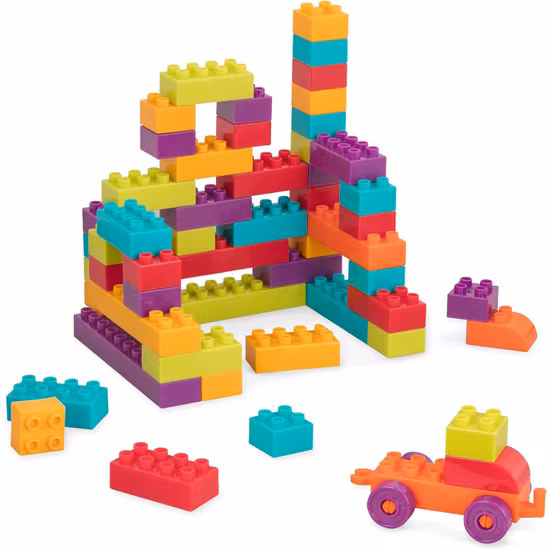 Battat Toys Byggklossar Med Vagn