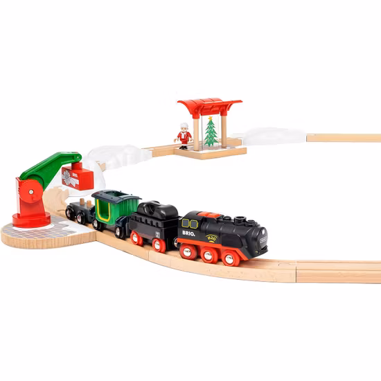BRIO World 36014 batteridriven ånglok julset