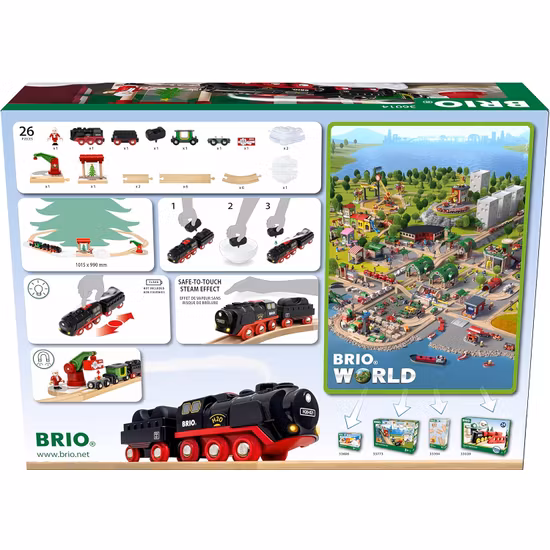 BRIO World 36014 batteridriven ånglok julset