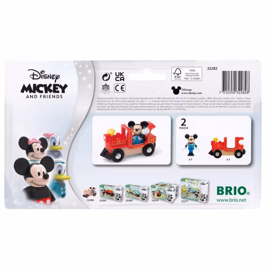 BRIO 32282 Musse Pigg och Lok