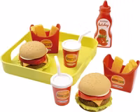 Ecoiffier Hamburgerset med bricka