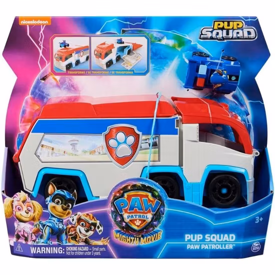 Paw Patrol Mighty Movie Lastbil Med Figuren Chase