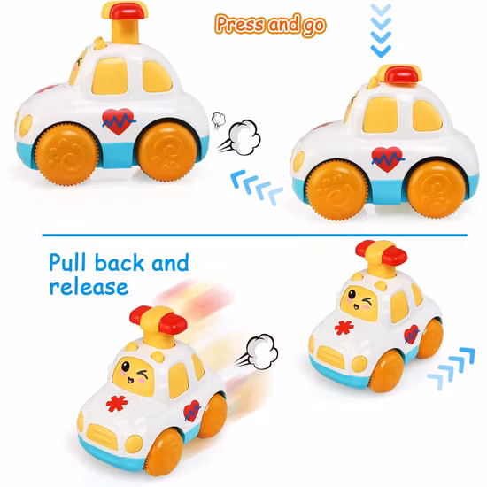 Leadstar Push & Go Bilar 3-Pack