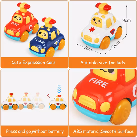 Leadstar Push & Go Bilar 3-Pack