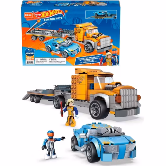 Hot Wheels Mega Construx Twinduction Hauler Pack