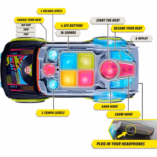 Dickie Toys Beat Hero DJ-bil