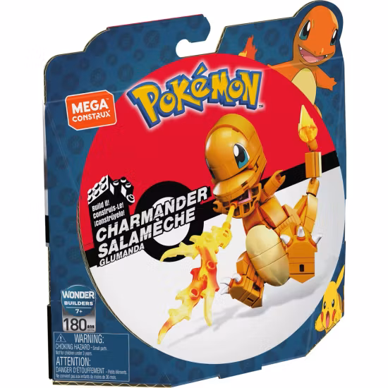 Pokémon Mega Construx Medium Charmander 180 Bitar